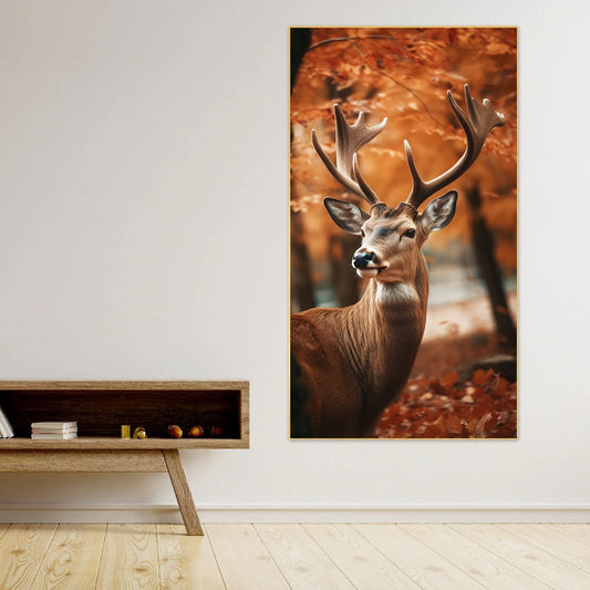 Canvas Myntra Realistic Deer with Nature Canvas Wall Art | Tranquil Wildlife Scenery for Home & Office Décor