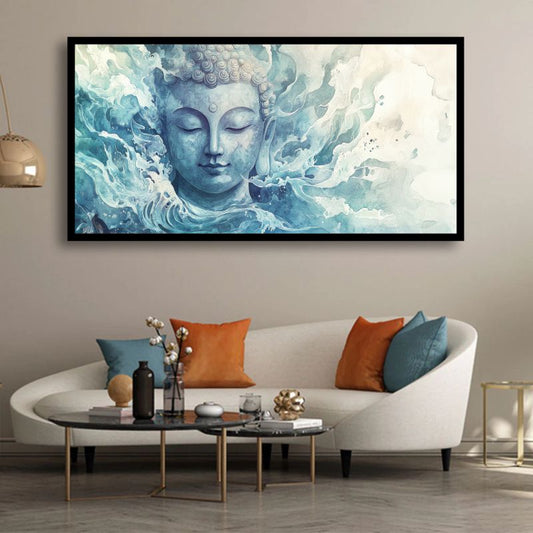 Serenity of Lord Buddha Wall Paintings by Canvas Myntra