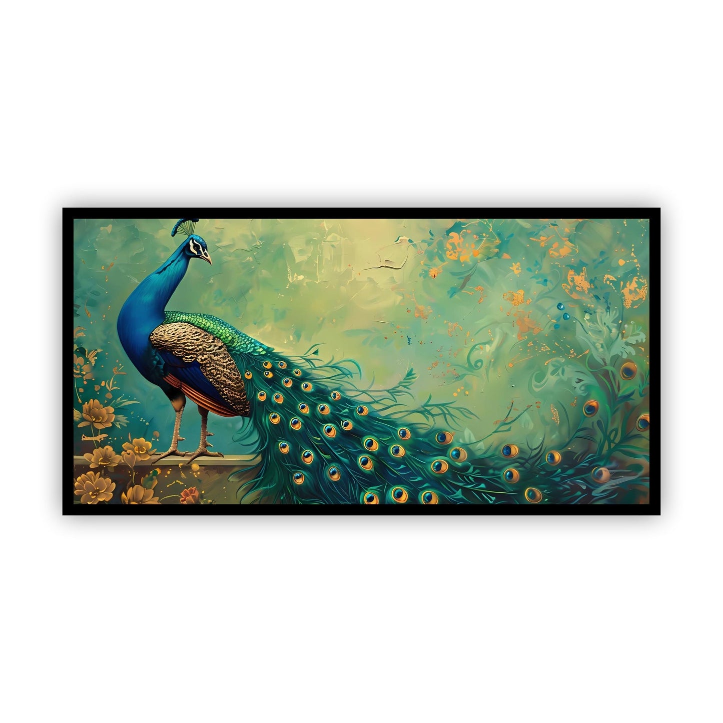 Peacock Spiritual Wall Art | Uplift Your Decor with Canvas Myntra