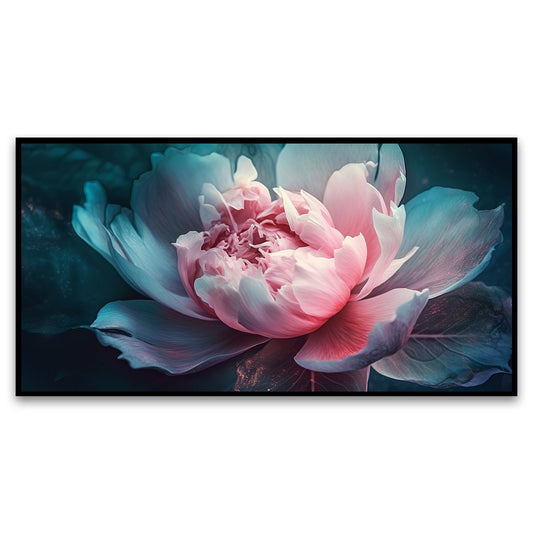 Canvas Myntra Pink Lotus Pond Wall Art | Serene Zen Decor