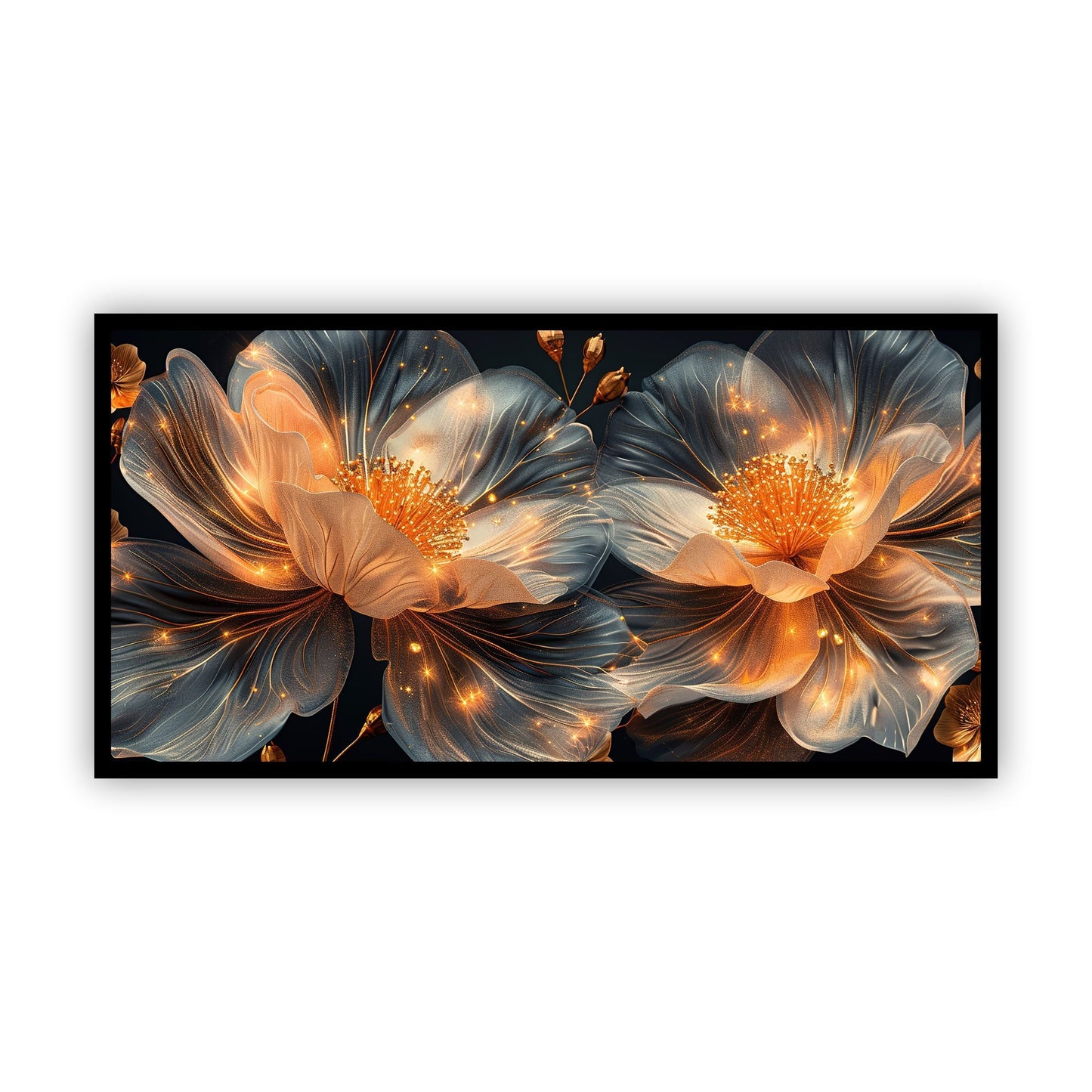 Floral Art Canvas | Stunning Flower Wall Painting for Elegant Home Décor