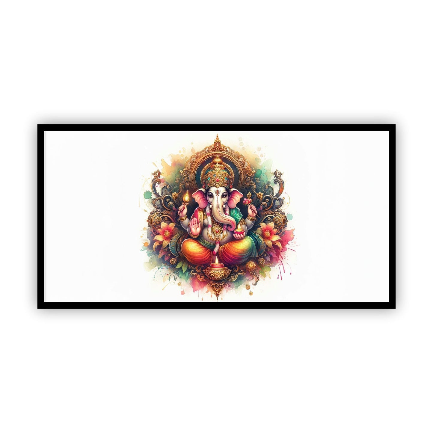 Lord Ganesha Spiritual Wall Painting | Perfect Home Decor by Canvas Myntra