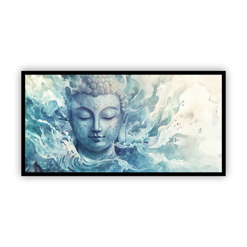 Serenity of Lord Buddha Wall Paintings by Canvas Myntra