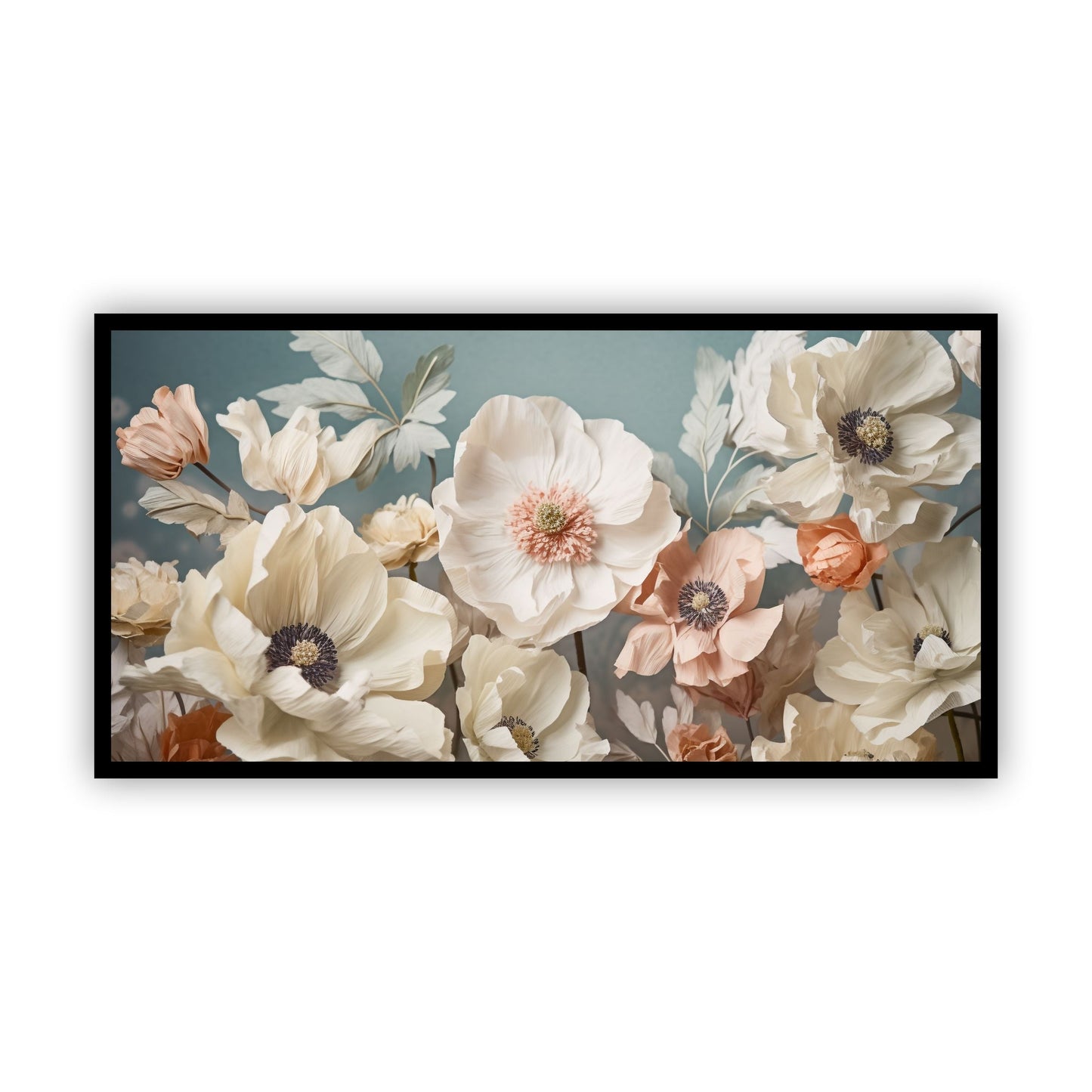 Elegant White Flower Canvas Art | Stunning Floral Wall Décor for Home & Office