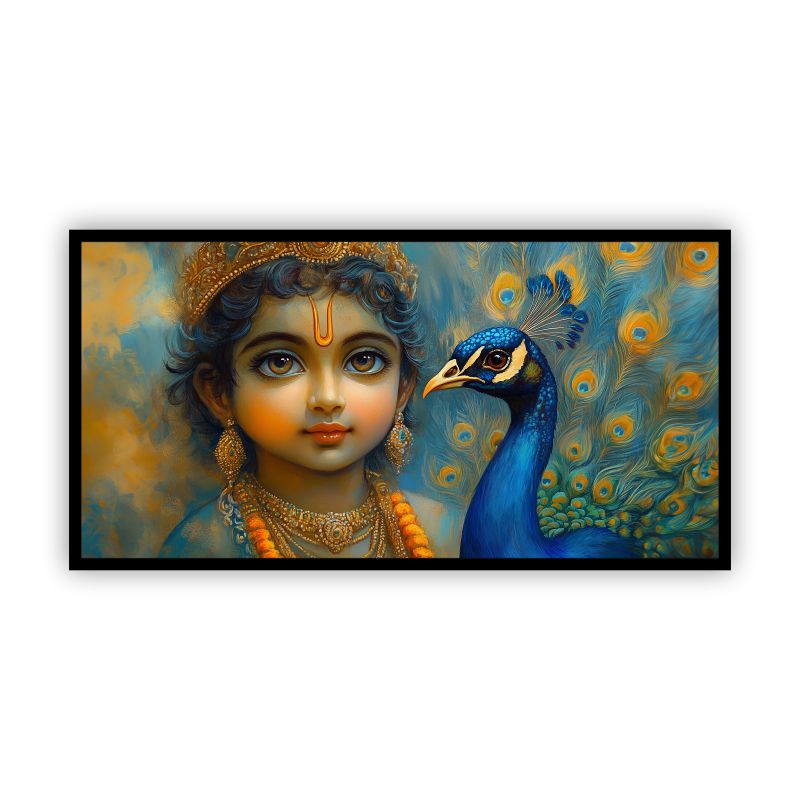 Krishna Wall Paintings by Canvas Myntra