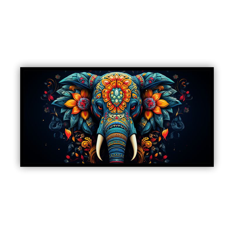 Beautiful Elephant In Abstract