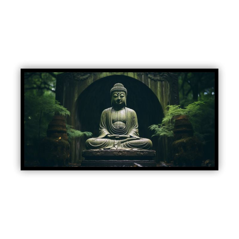 Serenity of Lord Buddha Wall Paintings by Canvas Myntra