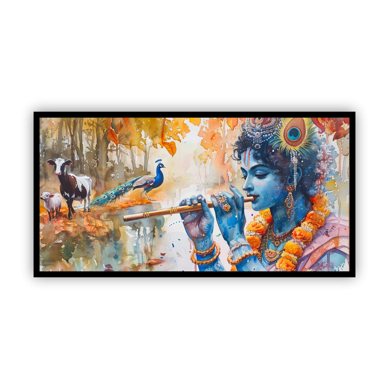 Krishna Wall Paintings by Canvas Myntra