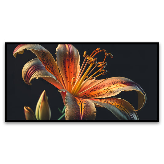 Canvas Myntra | Lily Flower Canvas | Wall Painting for Living Room, Bedroom, and Office.