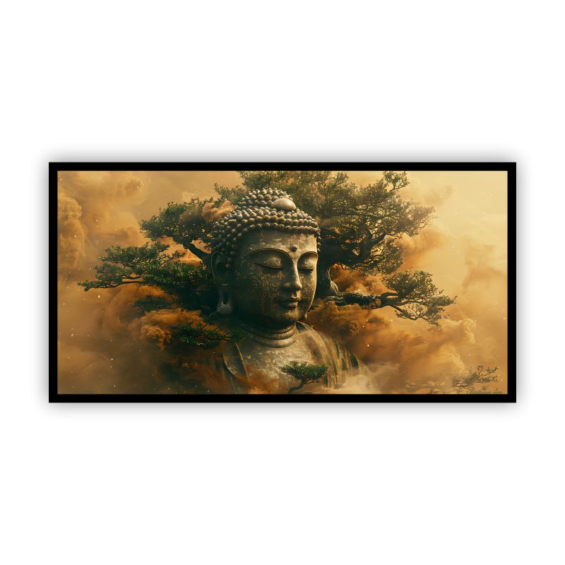 Elegant Gautam Buddha Canvas Wall Art | Tranquil Zen Decor for Peaceful Interiors