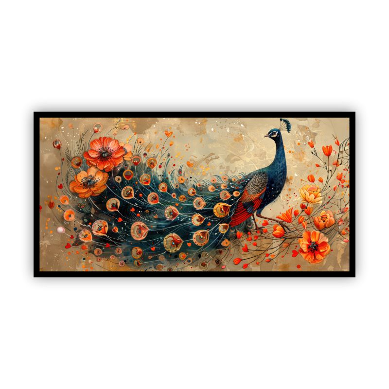 Peacock paintings