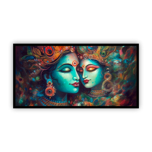 Serene Radha Krishna Painting | Add Tranquility to Your Home by Canvas Myntra