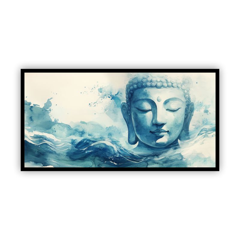 Serenity of Lord Buddha Wall Paintings by Canvas Myntra