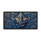 Ganesha Grace | Blue & Gold Designed Lord Ganesha Decor Painting Wall Art