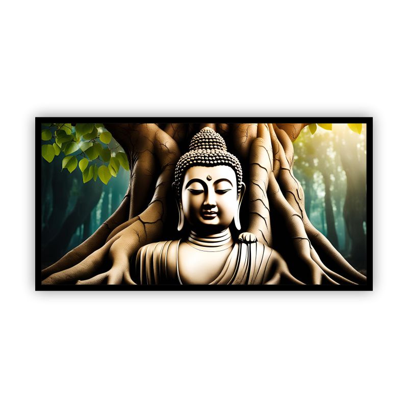 Gautam Buddha Spiritual Wall Art | Peaceful Zen Décor for Home & Office