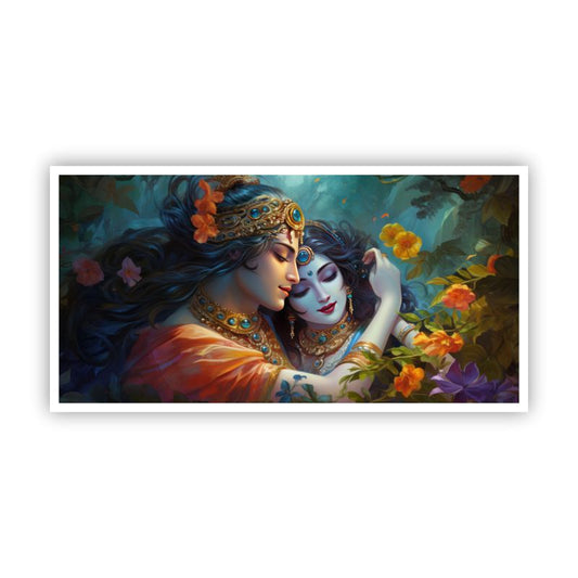 Radha Krishna Painting for Wall | Artistic Symbol of Love & Devotion