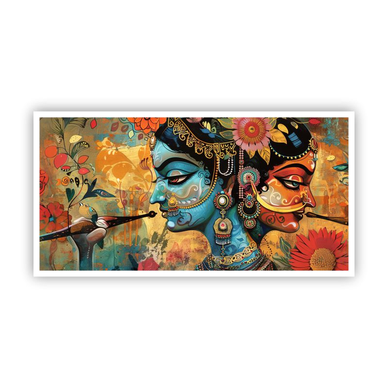 Krishna Wall Paintings by Canvas Myntra