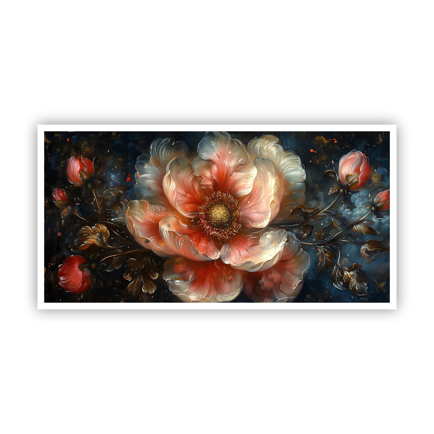 Premium Flower Wall Art | Canvas Painting for Home