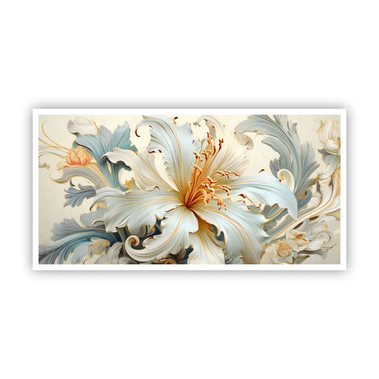 Blooming Flower Wall Painting | Perfect Gift for Art Lovers