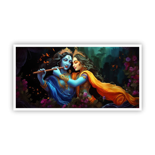 Radha Krishna Art | Spiritual Zen Paintings for Tranquil Interiors