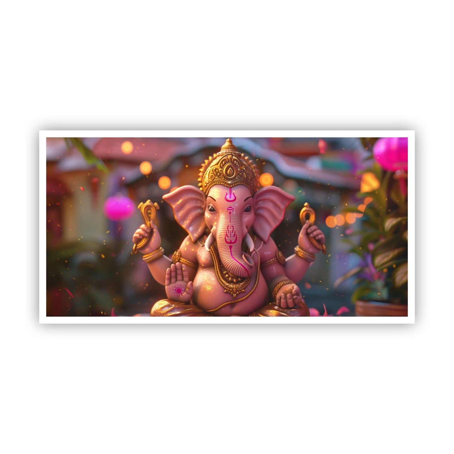 Lord Ganesha Tranquil Wall Painting | Elevate Your Interior by Canvas Myntra