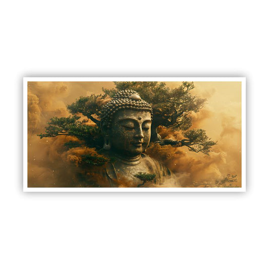 Elegant Gautam Buddha Canvas Wall Art | Tranquil Zen Decor for Peaceful Interiors