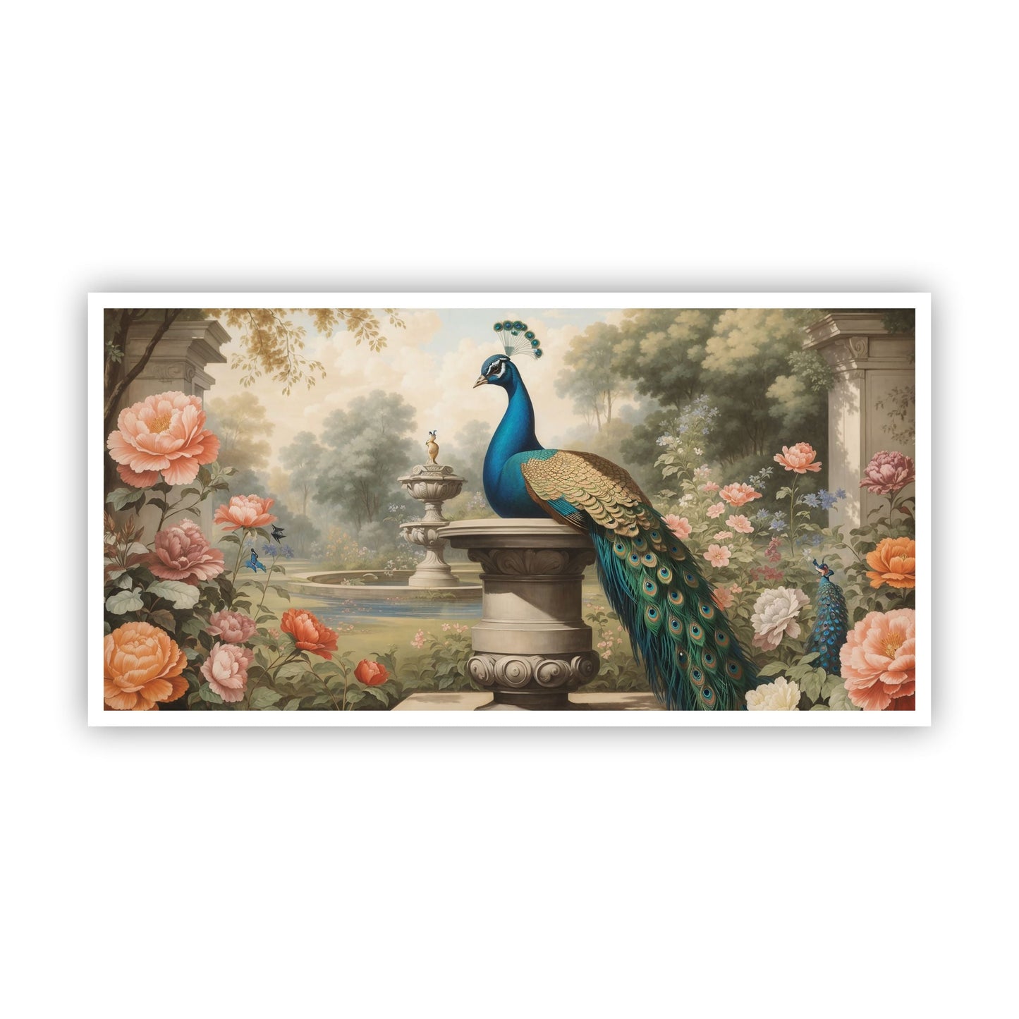 Elegant Peacock Wall Painting | Serene and Stylish Home Decor