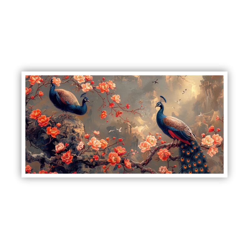 Peacock paintings