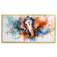 A Holistic Canvas Painting That Brings Joy and Harmony to Your Living Space | Colors of Ganpati | Canvas Wall Art to Brighten Your Living Room, Bedroom, or Office