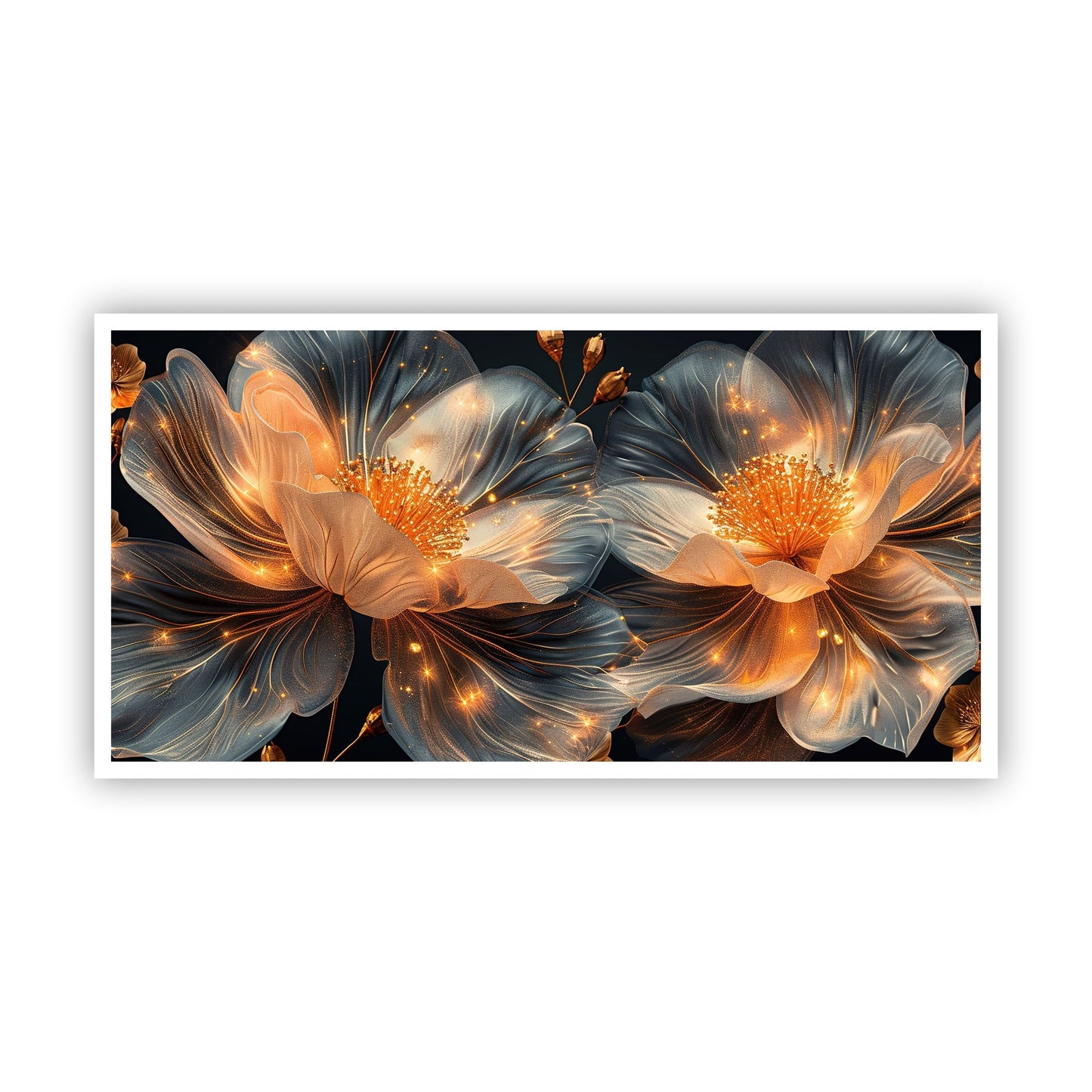 Floral Art Canvas | Stunning Flower Wall Painting for Elegant Home Décor