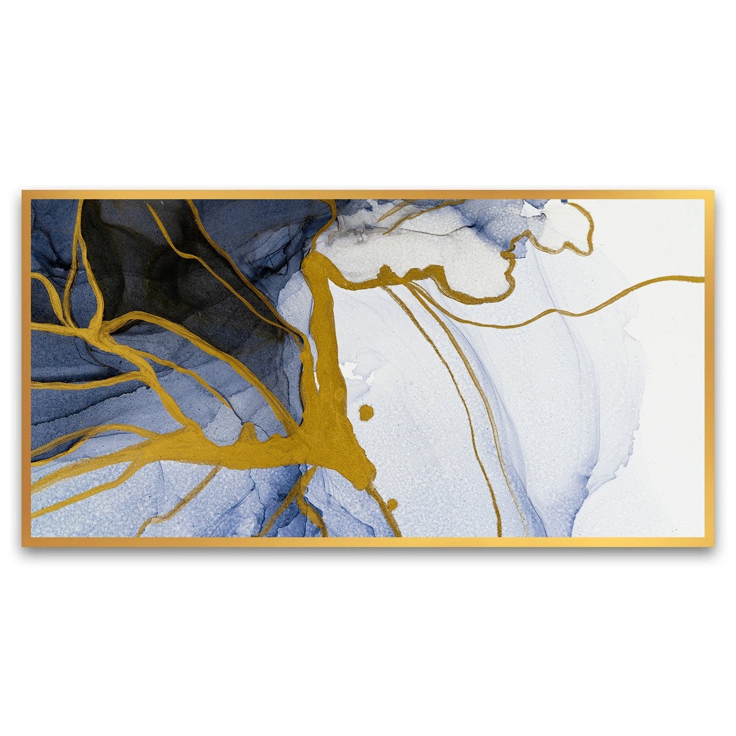 Artistic Flow | Marble Ink Abstract Painting for Living, Bedroom & Office