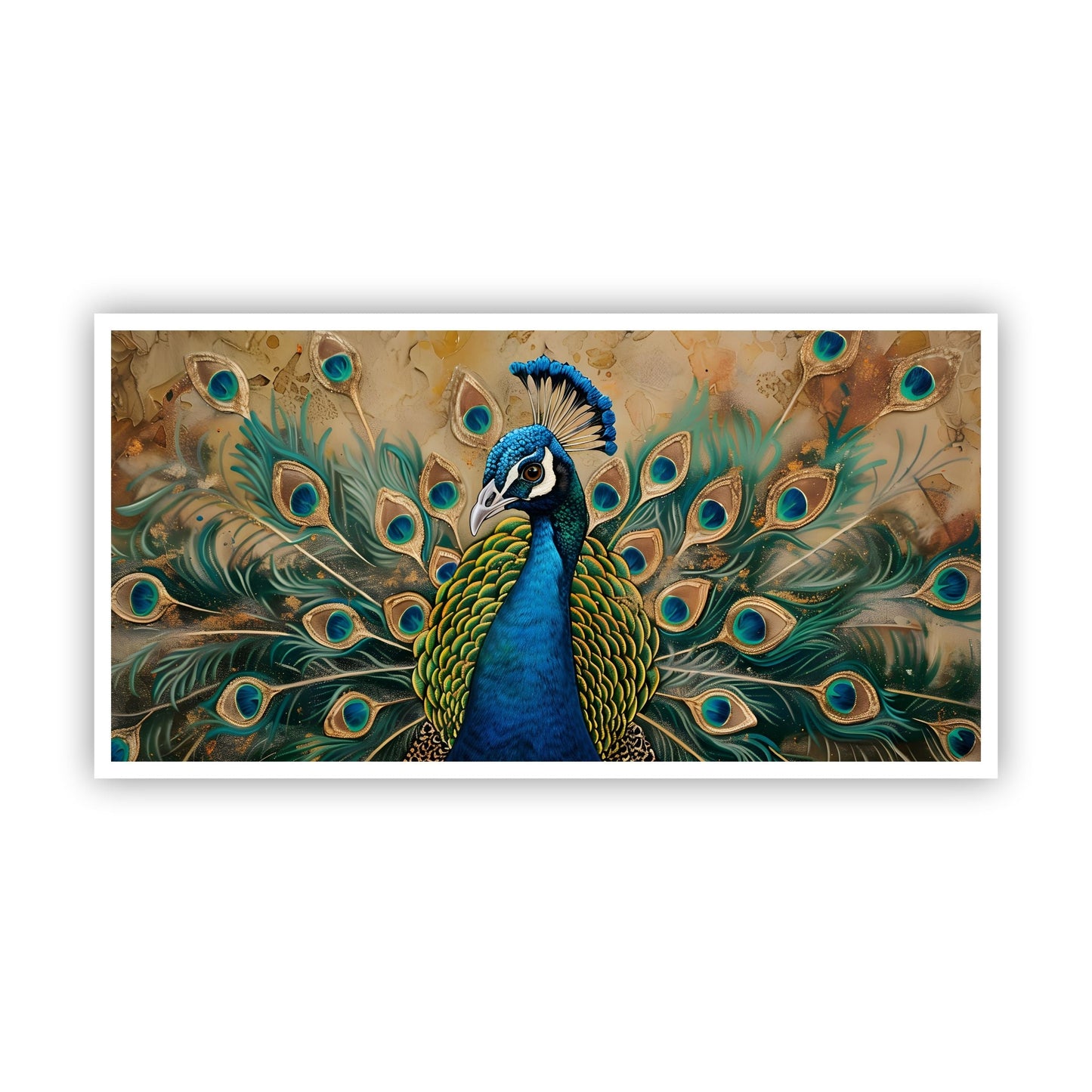 Peacock Wall Art for Home | Spiritual Paintings by Canvas Myntra