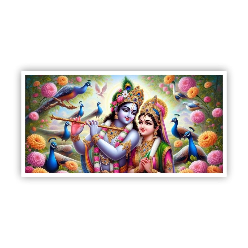 Canvas Myntra Radha Krishna Painting | Infuse Peace into Your Interiors