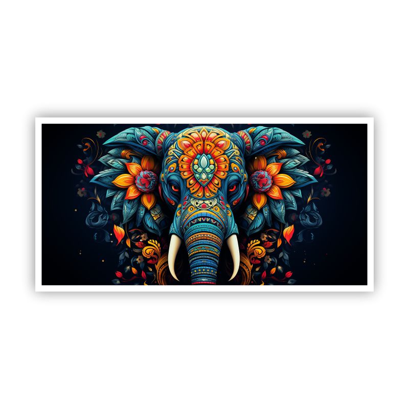 Beautiful Elephant In Abstract