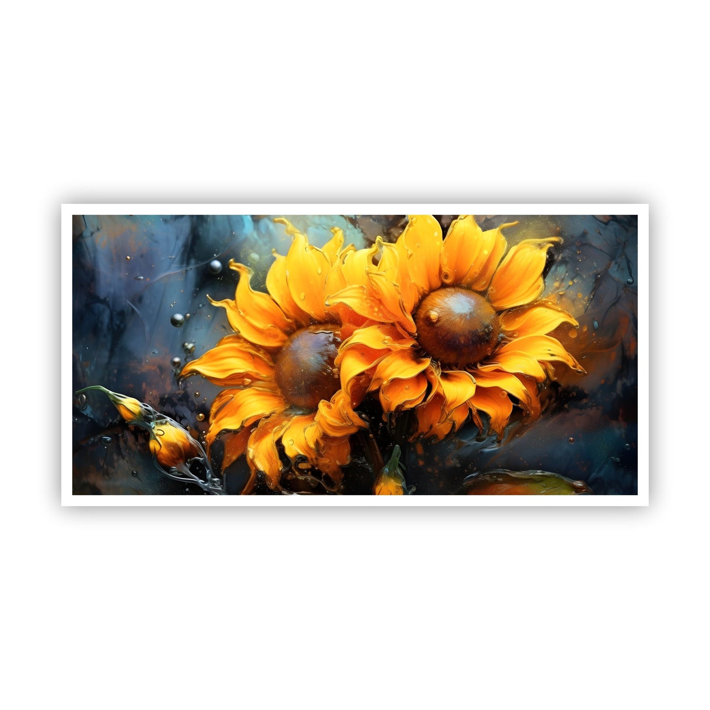 Bright Sunflower Flower Wall Art | Brighten Your Space