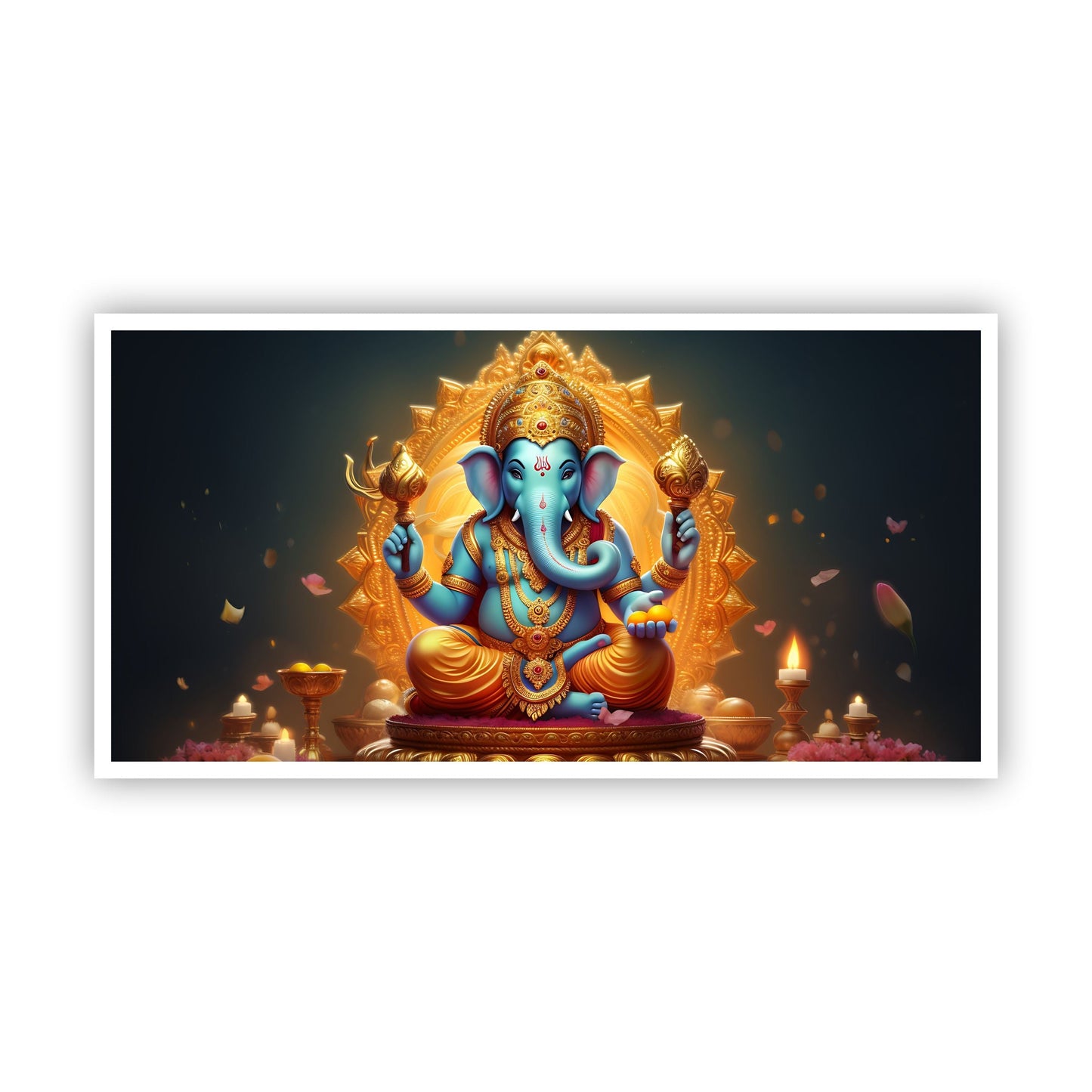 Canvas Myntra | Calm Your Space with Our Gold Ganesha Artwork