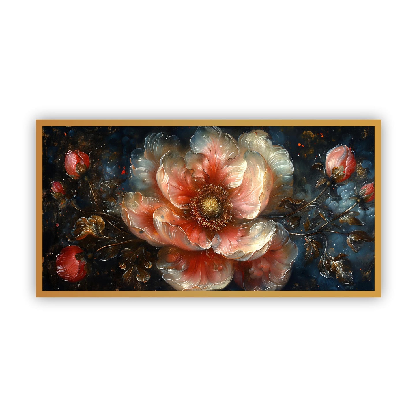 Premium Flower Wall Art | Canvas Painting for Home