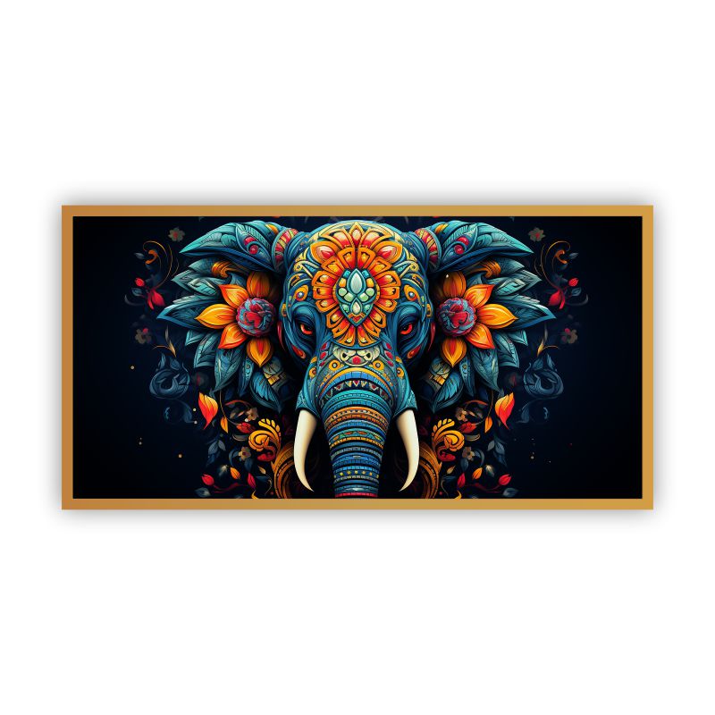 Beautiful Elephant In Abstract