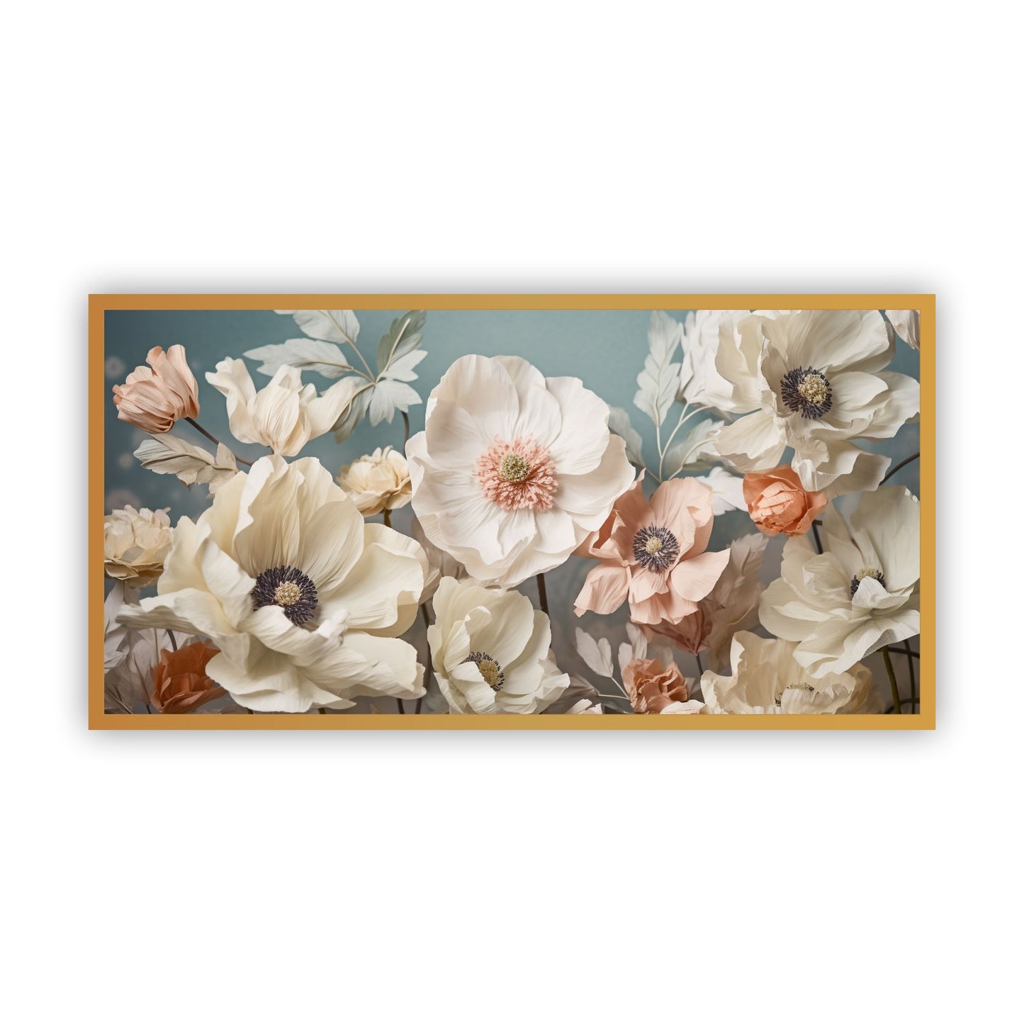 Elegant White Flower Canvas Art | Stunning Floral Wall Décor for Home & Office