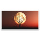 Nature's Embrace | Tree Silhouette Against a Red Moon | Old Tree Canvas Art | Wall Painting