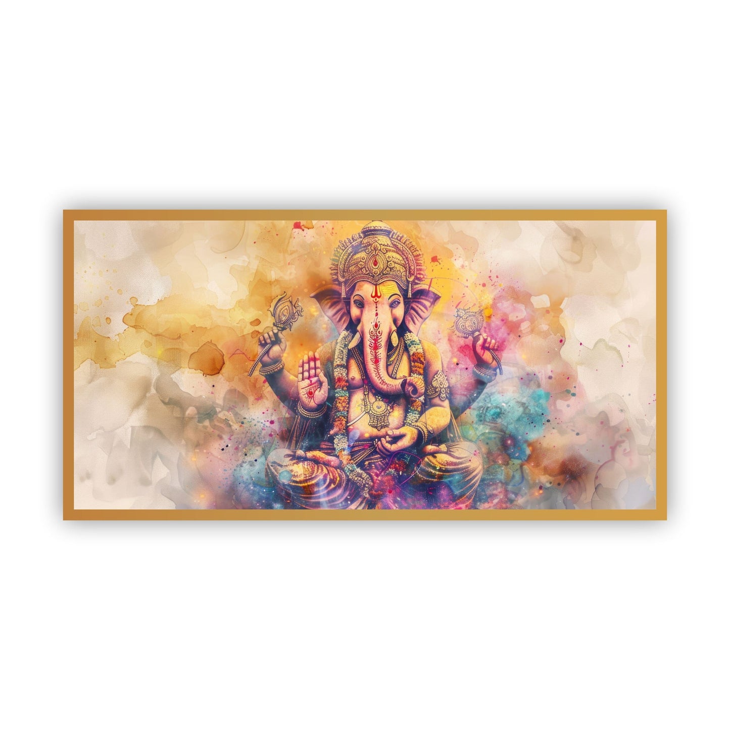 Lord Ganesha Wall Painting | Tranquil Home Decor by Canvas Myntra