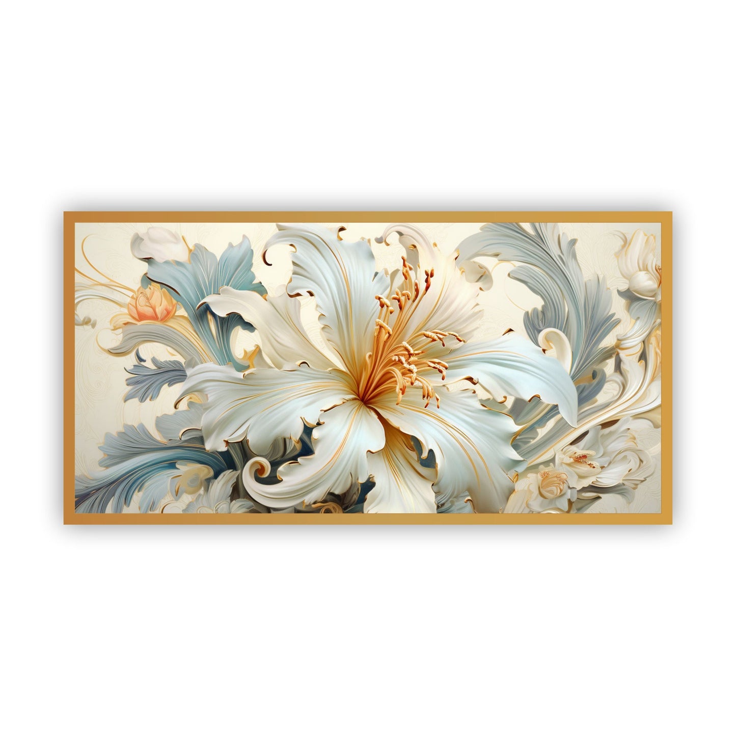 Blooming Flower Wall Painting | Perfect Gift for Art Lovers