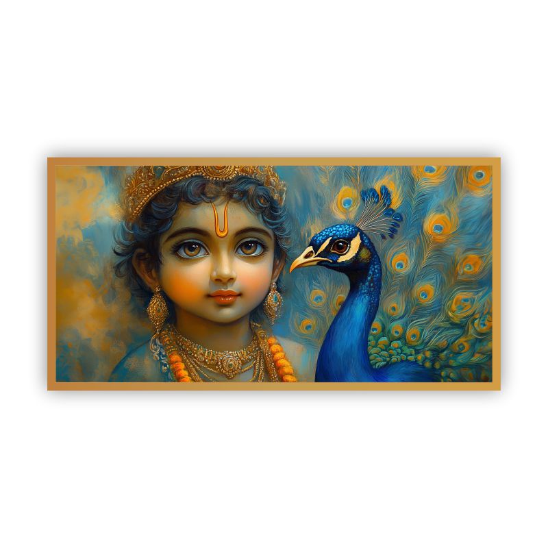 Krishna Wall Paintings by Canvas Myntra