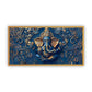 Ganesha Grace | Blue & Gold Designed Lord Ganesha Decor Painting Wall Art