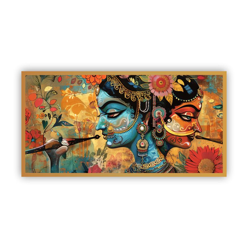 Krishna Wall Paintings by Canvas Myntra