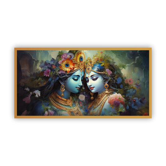 Canvas Myntra Radha Krishna Wall Painting | Perfect for Meditation Spaces