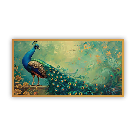 Peacock Spiritual Wall Art | Uplift Your Decor with Canvas Myntra