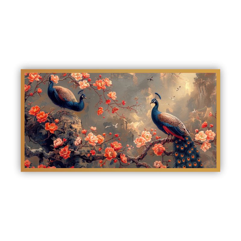 Peacock paintings