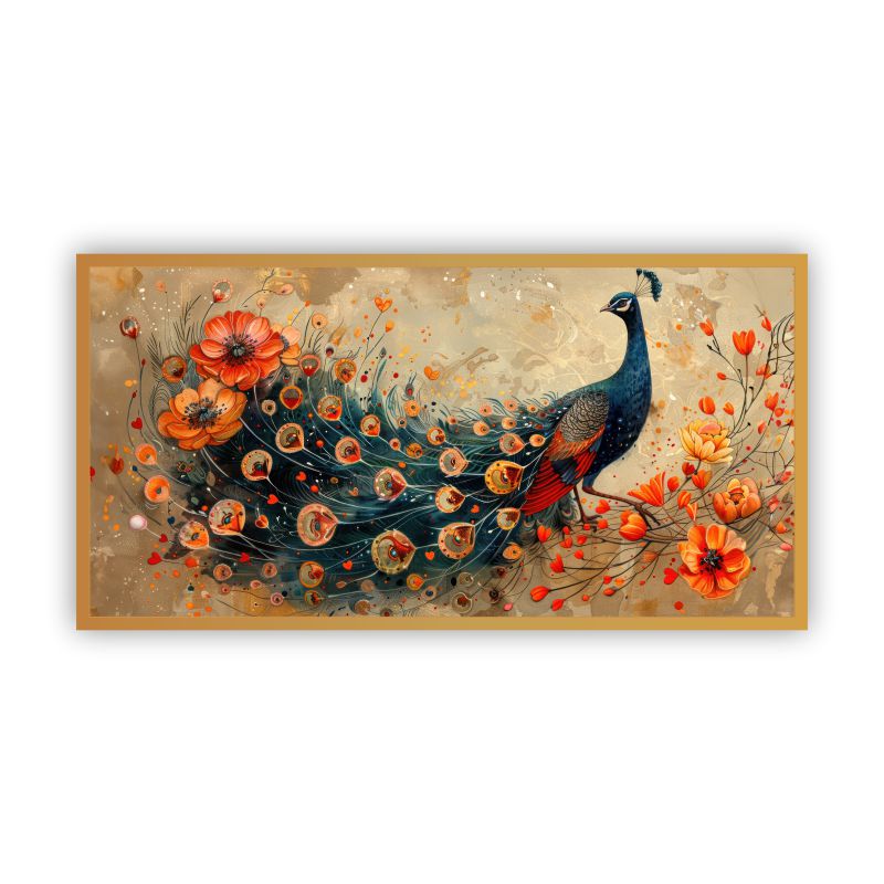 Peacock paintings