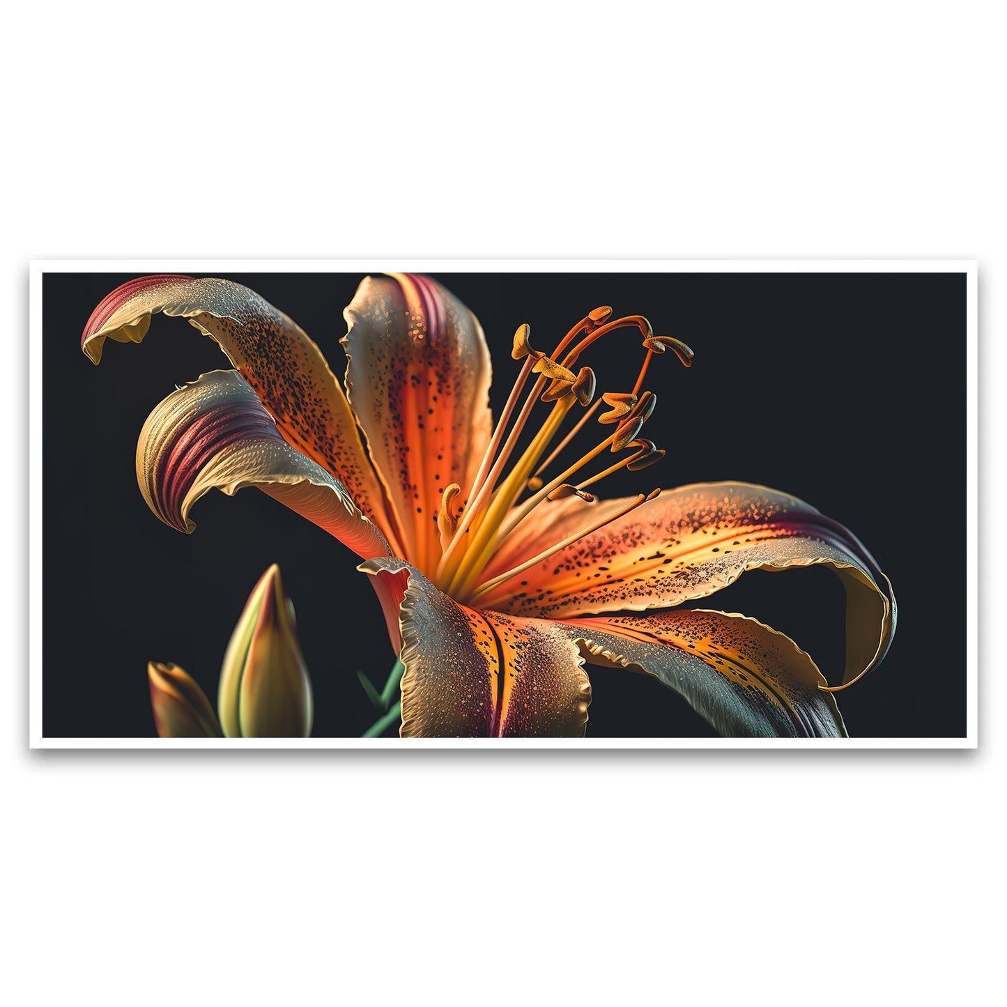 Canvas Myntra | Lily Flower Canvas | Wall Painting for Living Room, Bedroom, and Office.